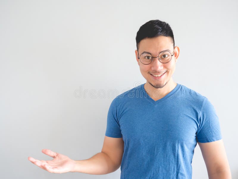 Man present something. royalty free stock photos Man present something. royalty free stock photos