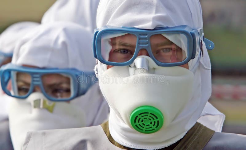 Man protective mask royalty free stock photos