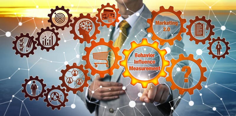 Man Questioning Behavior Influence Measurement royalty free stock image