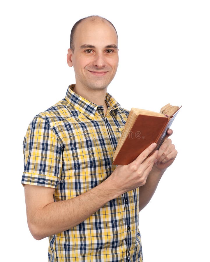 Man reading a book