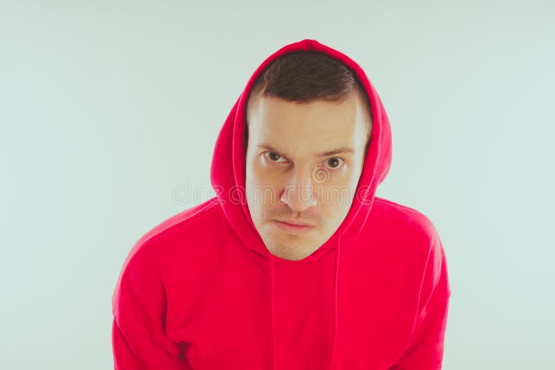 Crazy and charismatic guy posing. royalty free stock image Crazy and charismatic guy posing. royalty free stock image