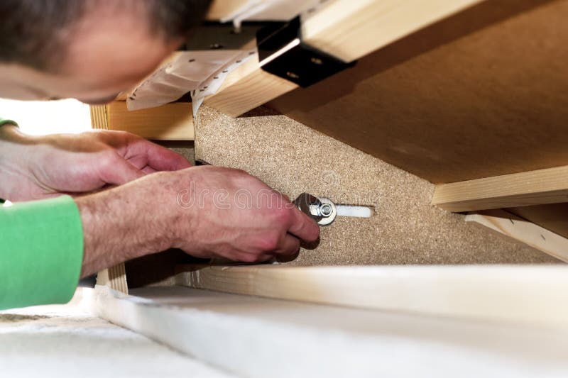 Fully Reclined Luxurious Leather Recliner Chair. Stock Photo - Image of