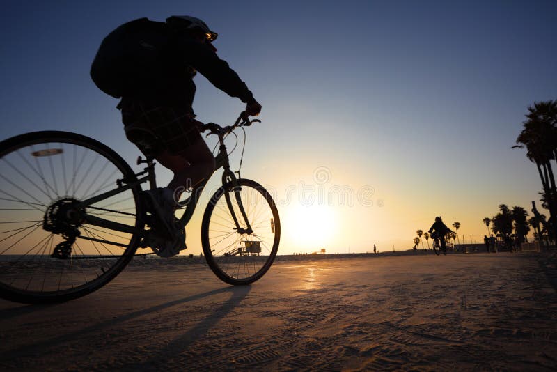 a man riding a bicycle