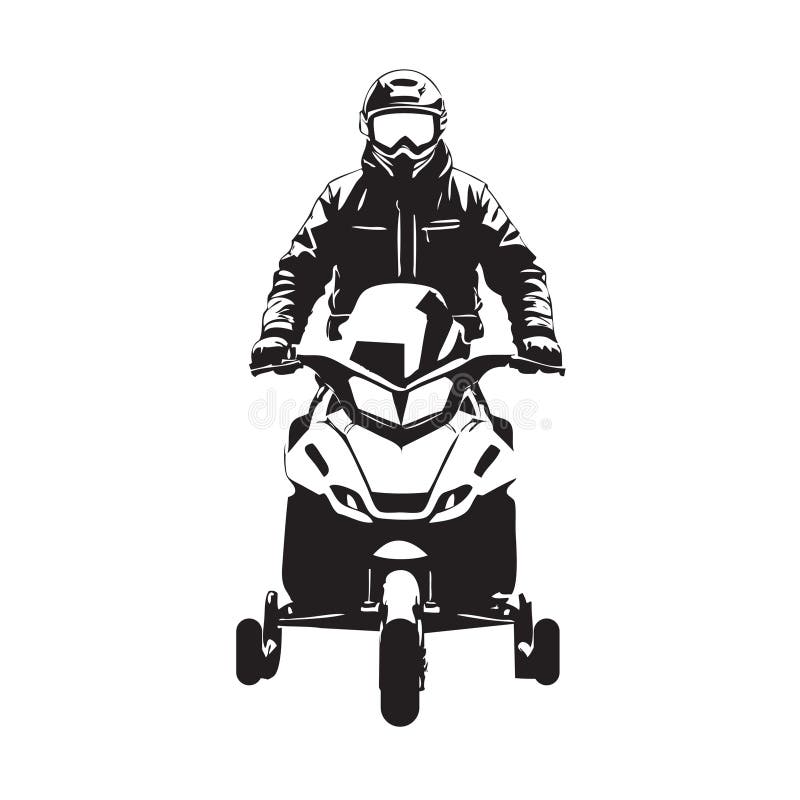 A Man in Riding Gear on a Motorcycle Stock Illustration Illustration