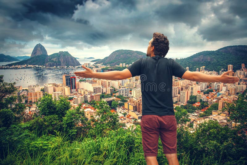 travel man in rio