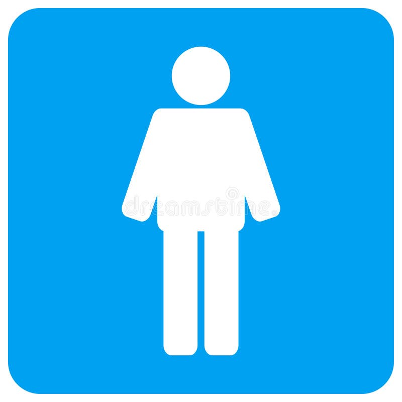 Man Rounded Square Raster Icon royalty free illustration