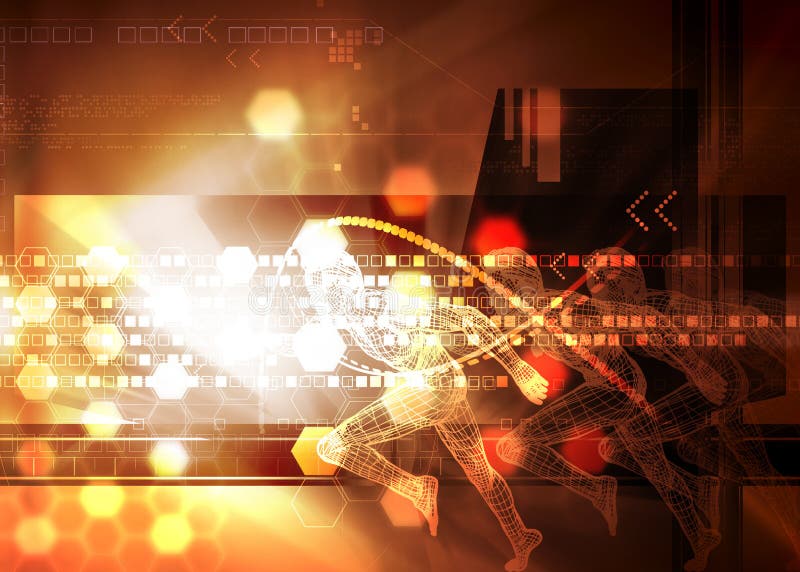 Man running vector illustration