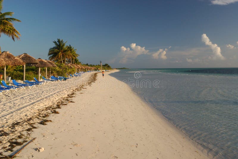 Man running on the beach