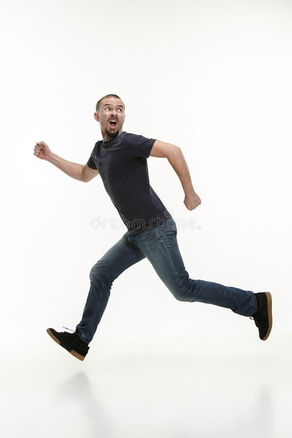 Man running fast stock image. Image of cool, length 130955261