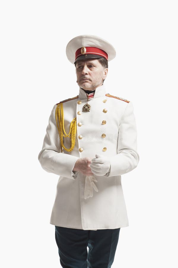 Man in Russian Officer Coat Stock Photo - Image of sentinel, heritage ...