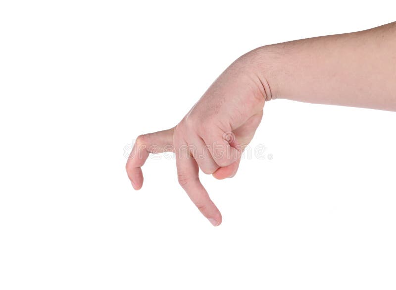 Man S Hand with Finger Walk. Stock Photo Image of palm, choice 42699660