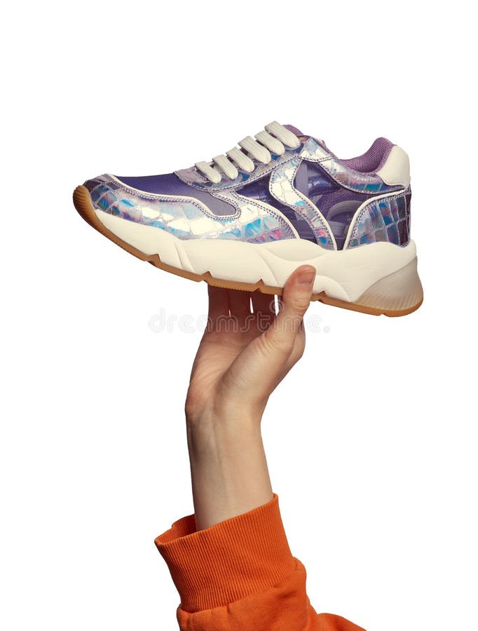 Hologram Mirror Sneakers Shoes for women's - Light Blue - 39 EU: Buy Online  at Best Price in Egypt - Souq is now Amazon.eg