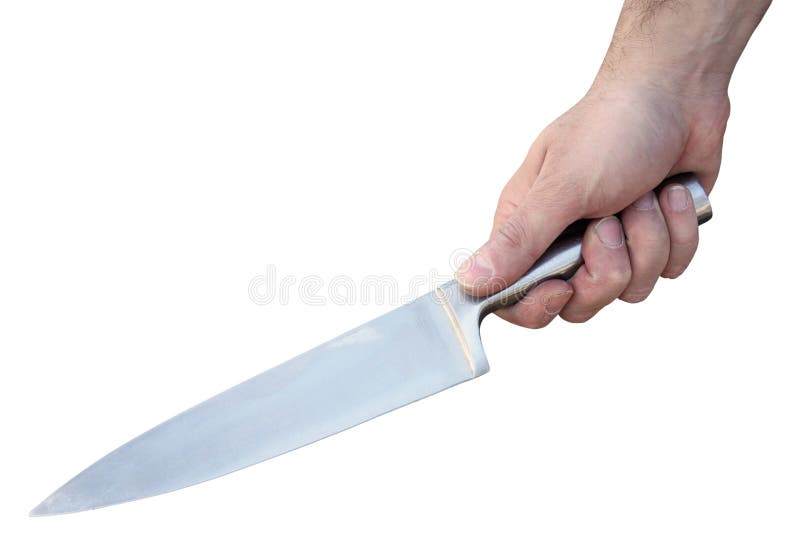 Man's Hand With A Knife Stock Image - Image: 34509991