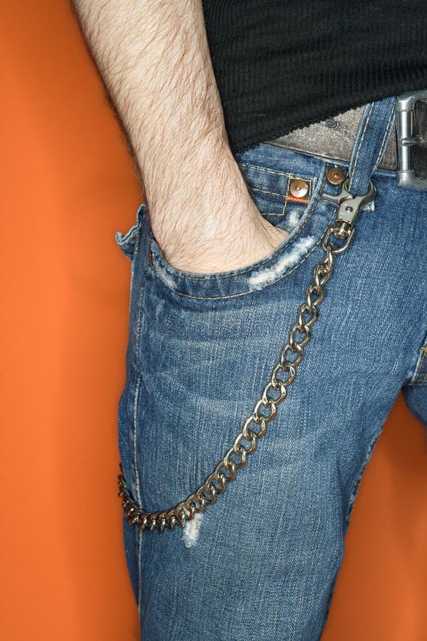 Blig Cuff Buckle Big Ring Hip Hop Pants Chain Metal Jeans Keychain