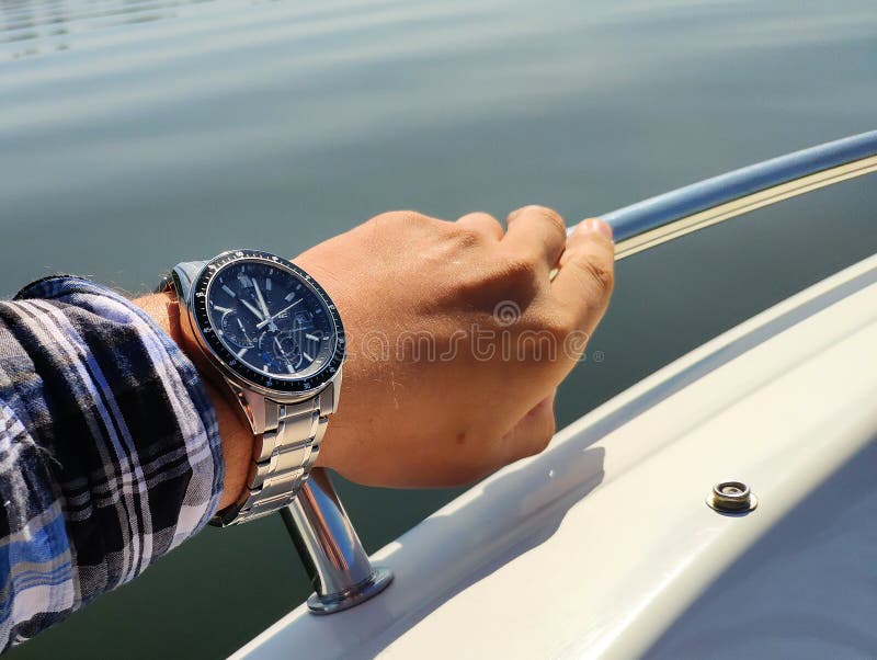 Man`s Watch on a Hand, Time Management Concept Stock Photo - Image of checking, isolated: 125243374