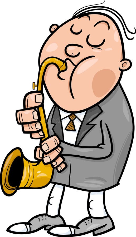 Dancing animated saxophone cartoon party, Stock Video