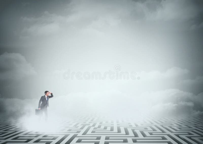 Man in the maze hi-res stock photography and images - Alamy