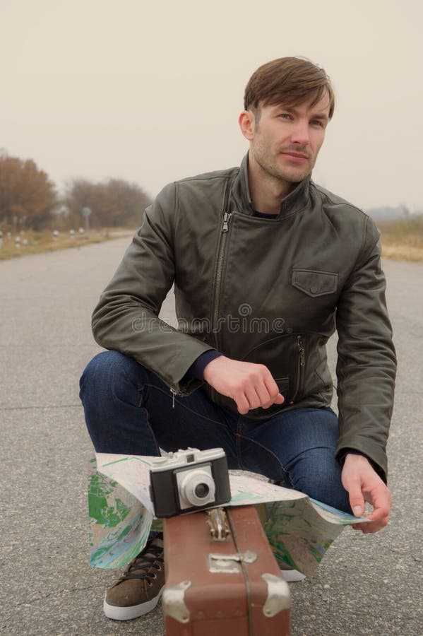 Man Sees Tourist Map Stock Photos - Free & Royalty-Free Stock Photos ...