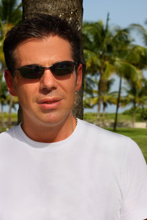 Man in Shades stock photo. Image of daytime, aged, background - 6094720