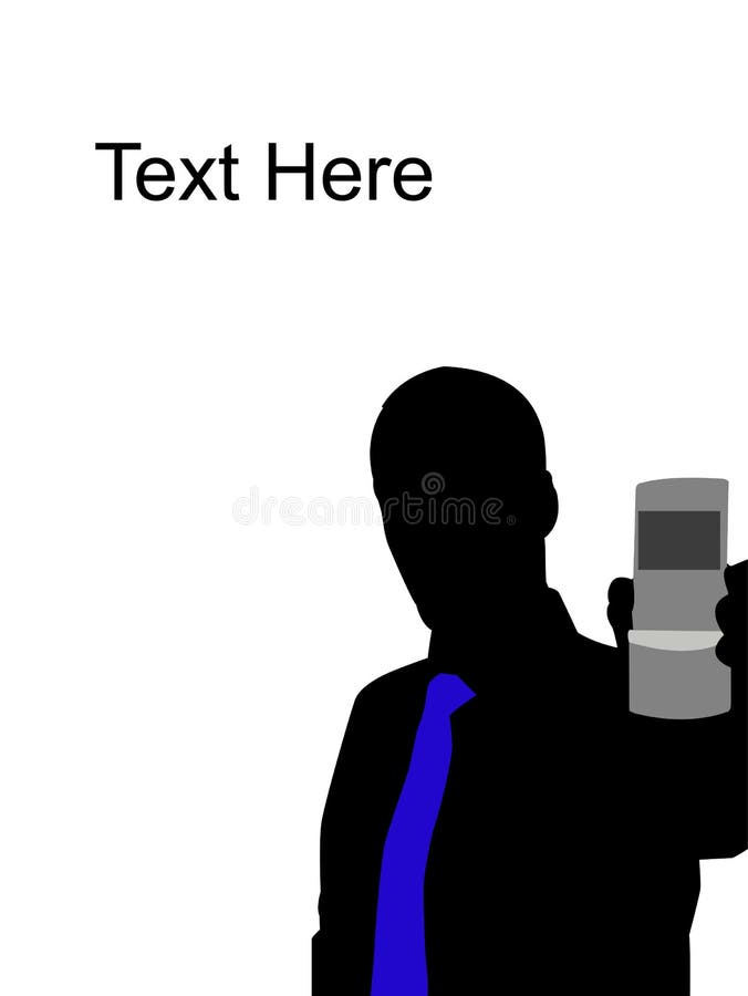 Man showing cell phone