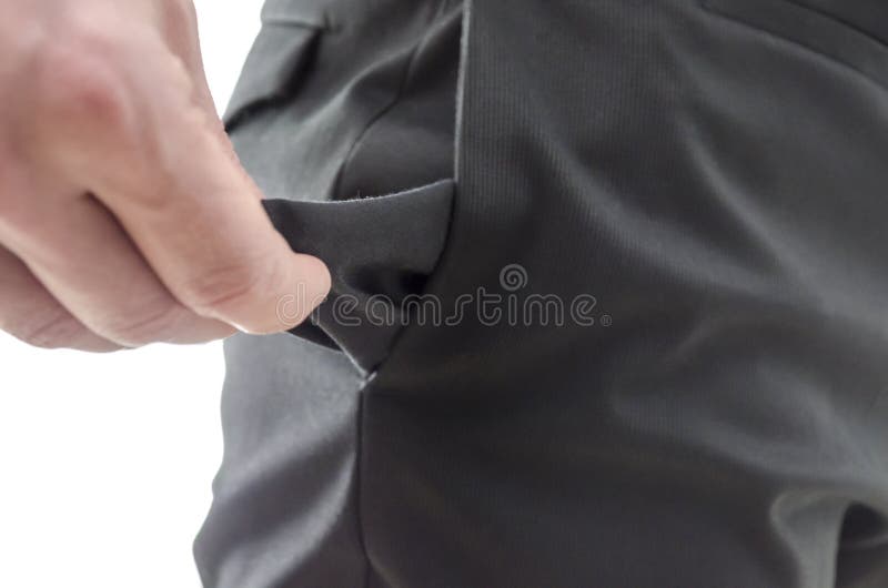 Man Showing an Empty Pocket Stock Photo Image of human, business 29062242