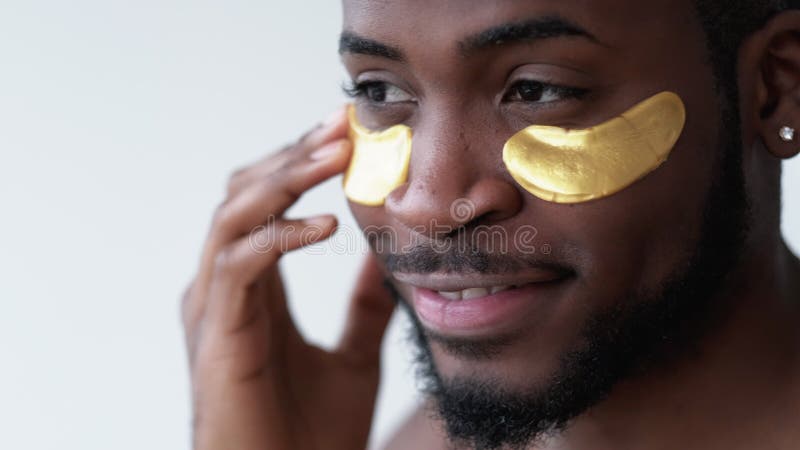 Man skincare wrinkles reduction gold eye patches