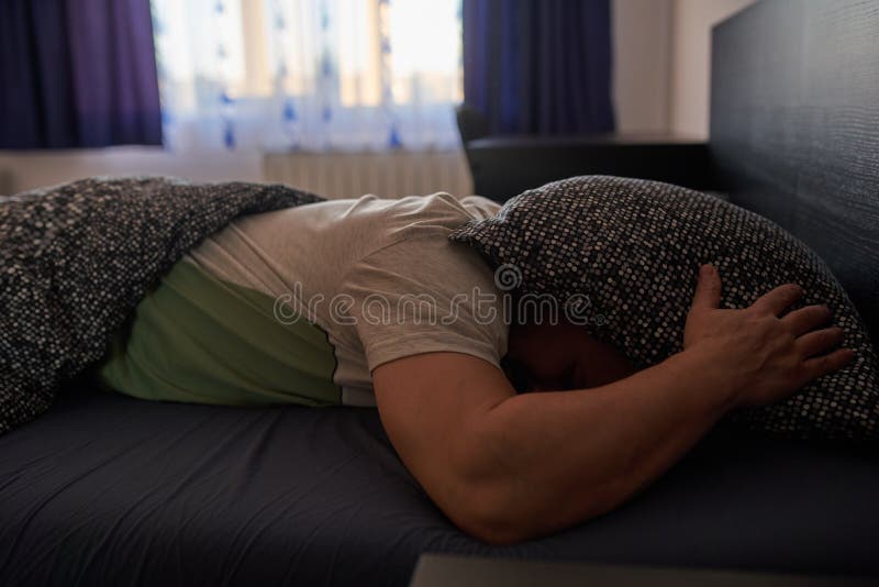 Man Sleeping in the Morning Stock Photo Image of male, adult 207324976