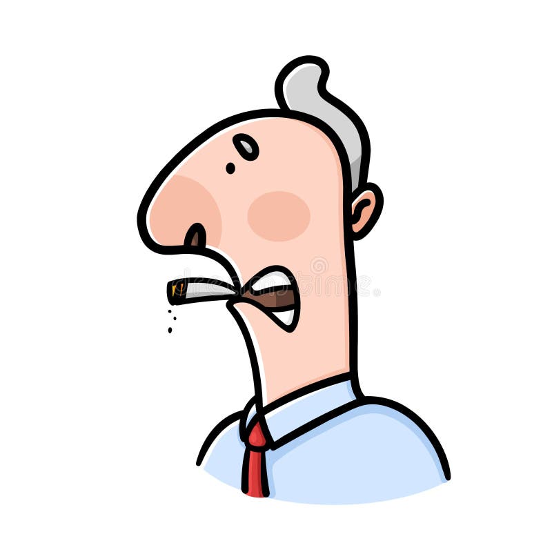 Smoking Man Cartoon on White Background Stock Illustration - Illustration of isolated, smoking: 164364429 Smoking Man Cartoon on White Background Stock Illustration - Illustration of isolated, smoking: 164364429