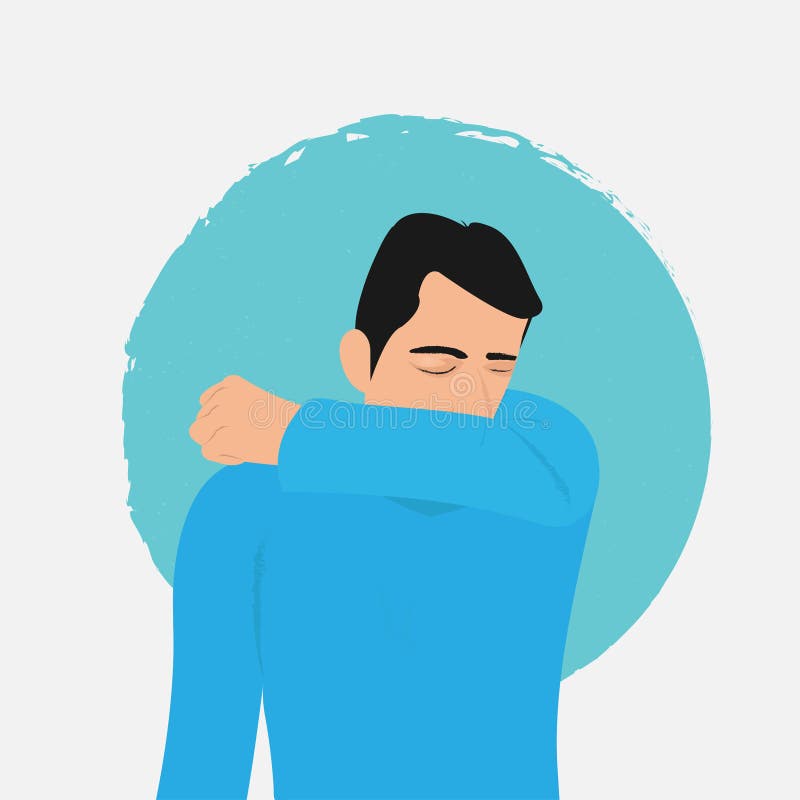 pics Sneeze Into Elbow Clipart dreamstime com