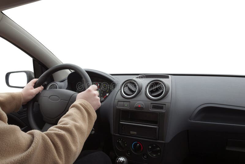 Man som kör bilen royaltyfri bild Man som kör bilen royaltyfri bild