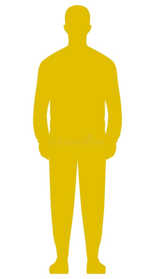 Man Standing Silhouette - Black Gradient Outline, Isolated - Vector Stock  Vector - Illustration of element, graphic: 138235426