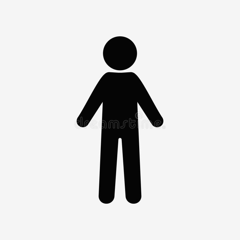Man Standing Silhouette, People Stock Illustration - Illustration of male,  active: 78219615