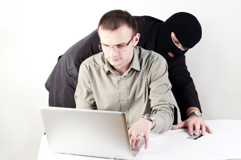 Man stealing card from a shopping man