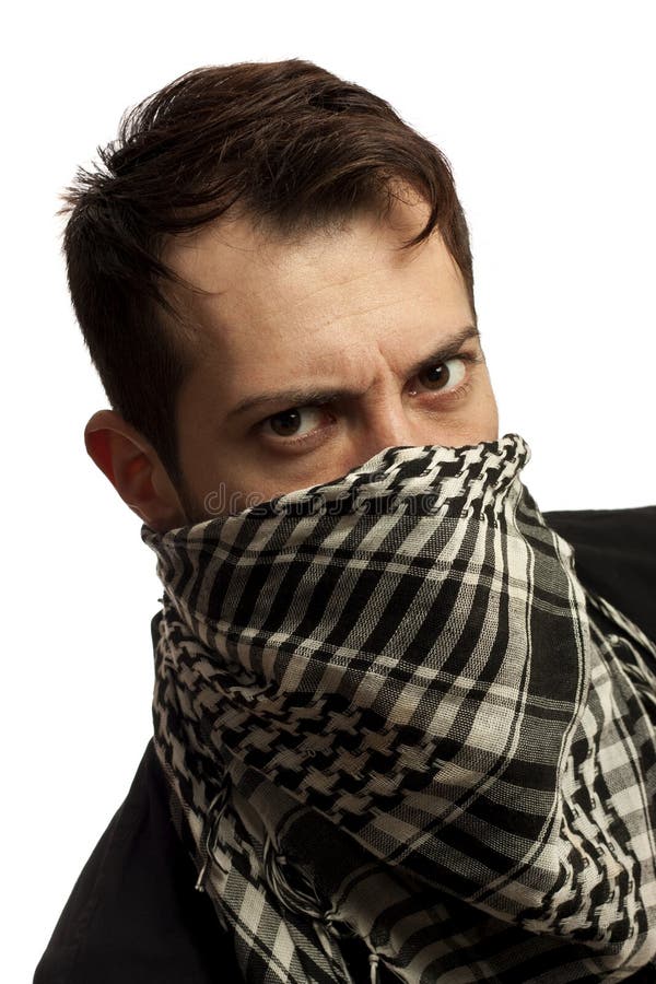 Young Man Palestinian Scarf Stock Photos - Free & Royalty-Free