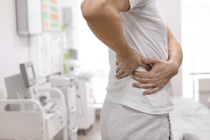 Sick Man Having Flank Pain Stock Illustration - Download Image Now - Pain,  Appendicitis, Bladder - iStock