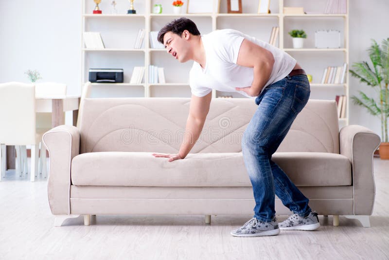 The Man Suffering from Sick Stomach and Vomiting Stock Image Image of