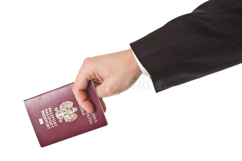 Suit with Passport and Driving License Stock Image Image of