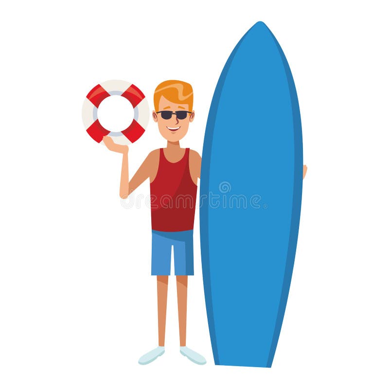Man and surf stock vector. Illustration of road, enjoyment 145345853
