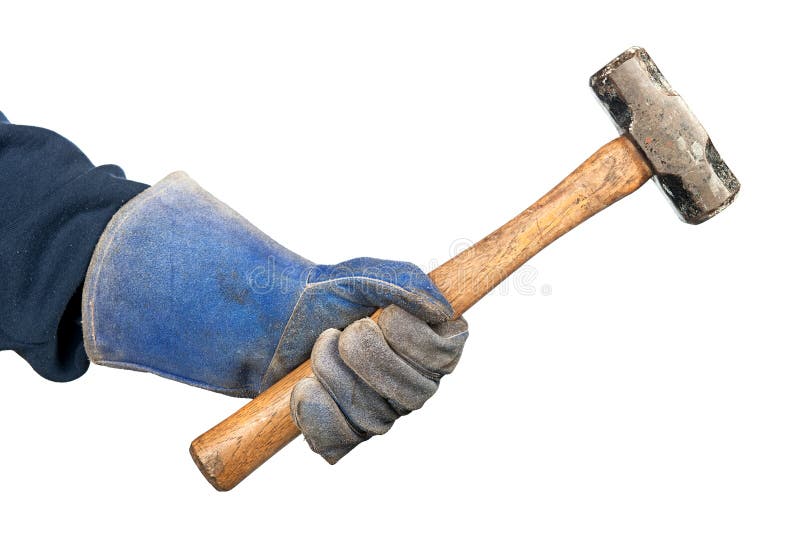Man swinging hammer stock photo. Image of human, repairman 23649062