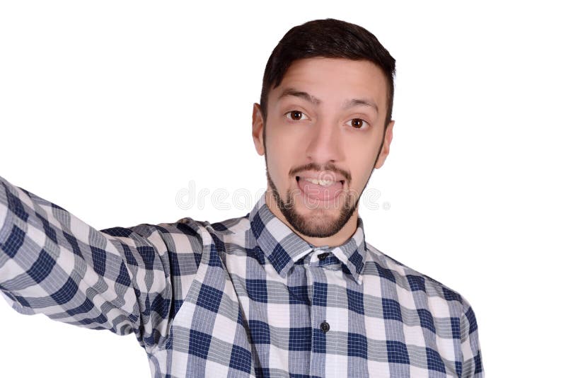  Man  taking a selfie  stock photo Image of attractive 