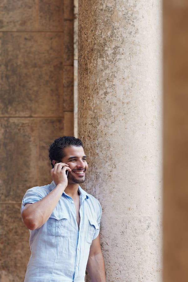 Man talking on cellphone