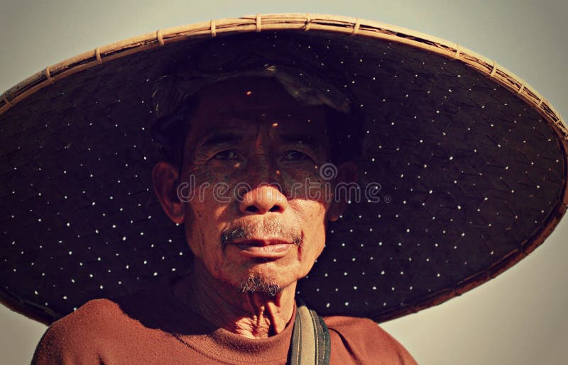 large bamboo hat