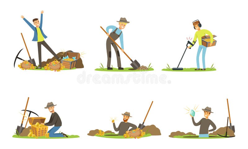 Gold Digging Stock Illustrations – 939 Gold Digging Stock Illustrations,  Vectors & Clipart - Dreamstime