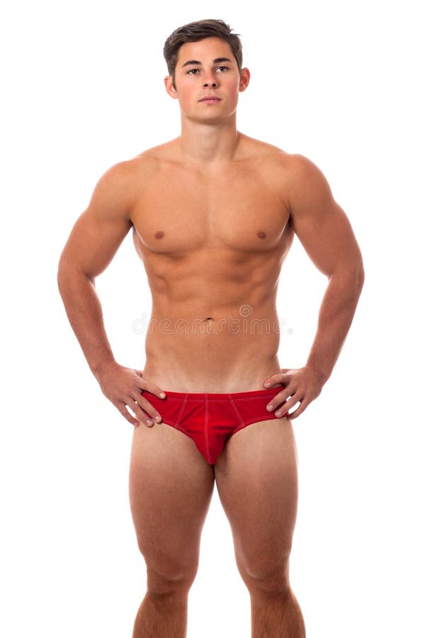 Man in Underwear stock photo. Image of serious, underwear 26953608