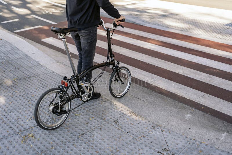 Man Using Bike in the Street Stock Image Image of caucasian, focus