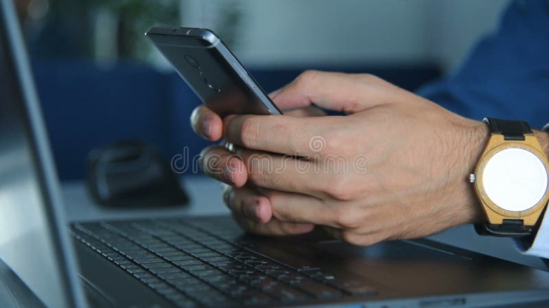 Man Using Computer Mouse stock video