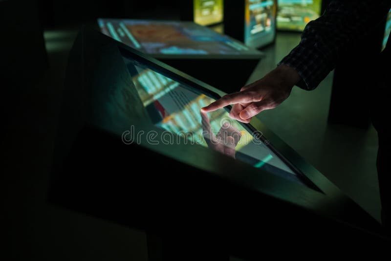 museum touch screen monitors in stock