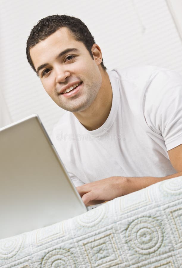 Man Using Laptop