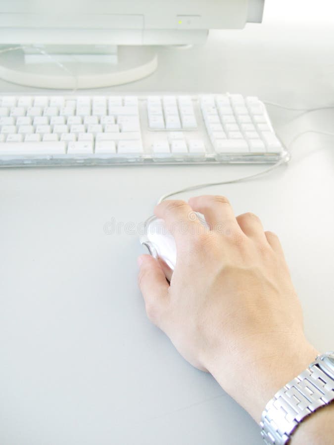 Man using mouse