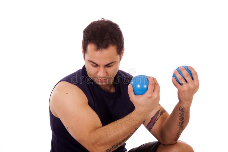 weighted yoga ball